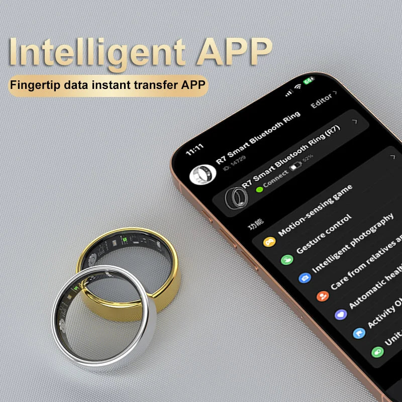 Waterproof Smart Ring for Health & Fitness Tracking -