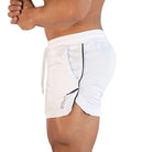GITF Mens Gym Training Shorts Men Sports Casual Clothing Fitness Workout Running Grid quick-drying compression Shorts Athletics -