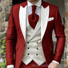 Slim Fit Suit for Men - Elegant 3 Piece Wedding Tuxedo Set -