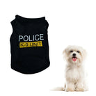 Dress your pup in style with this adorable pet vest police-themed puppy t-shirt—a cute and fashionable addition to your pet's wardrobe! -