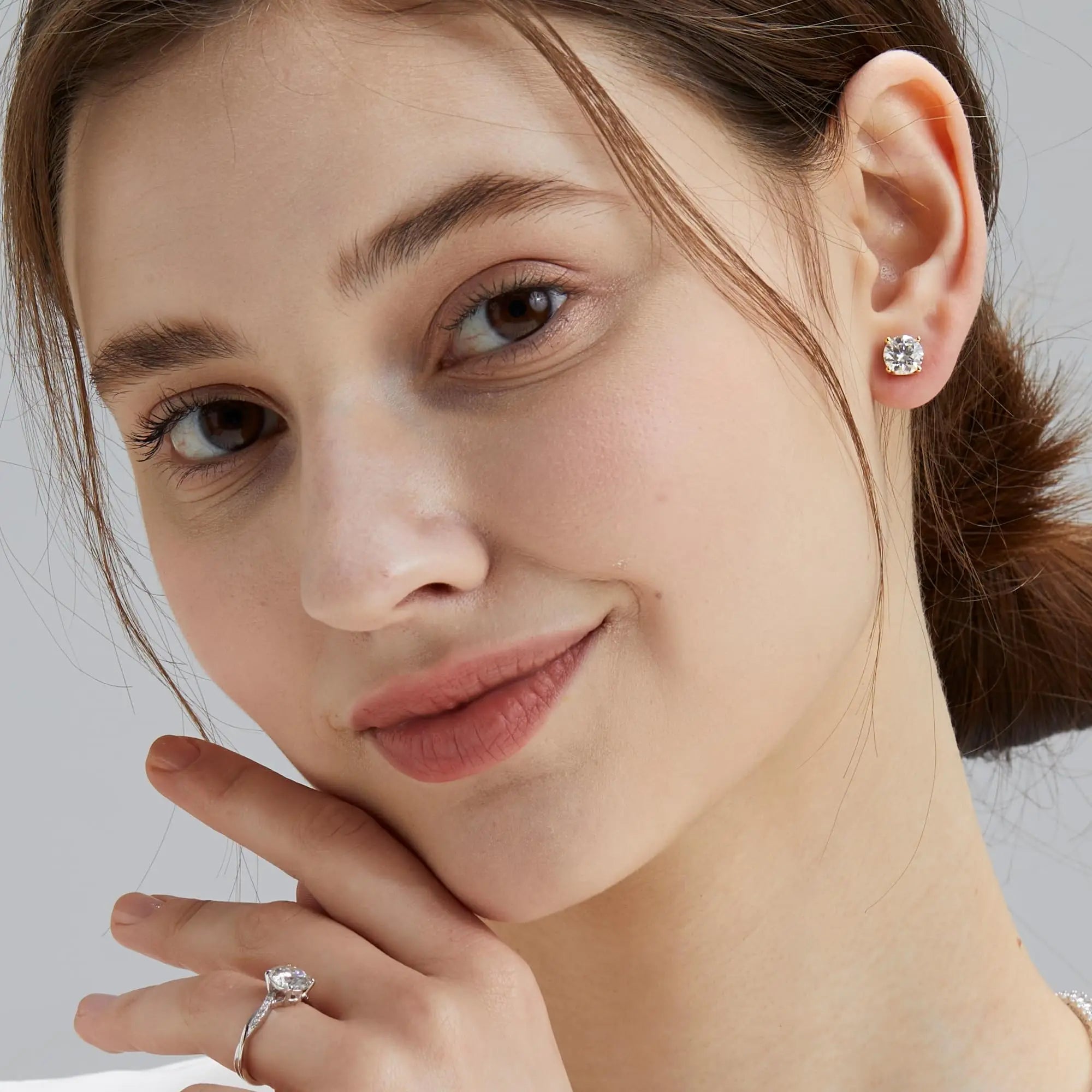 3mm-10mm Classic Mossanite Earrings -