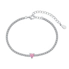 Sterling Silver Tennis Bracelet -