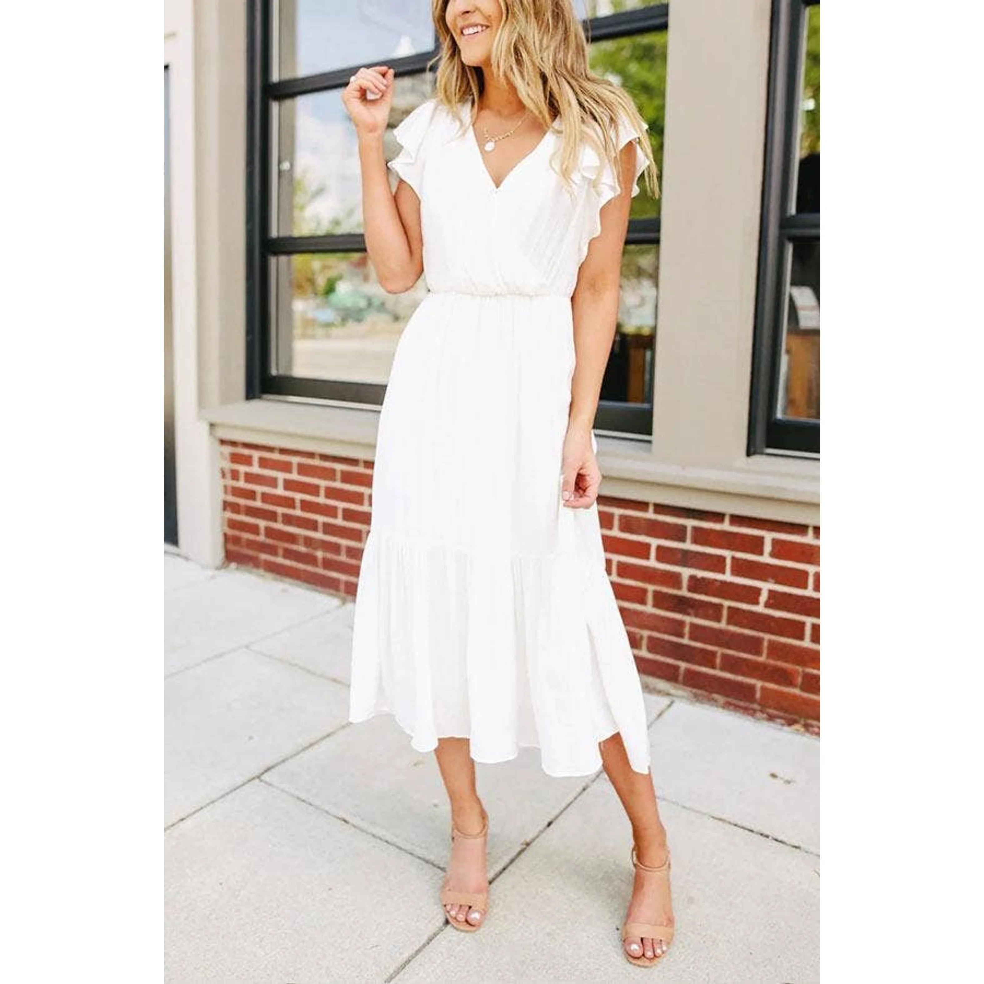 High Low Knee-Length Dress for Any Season -