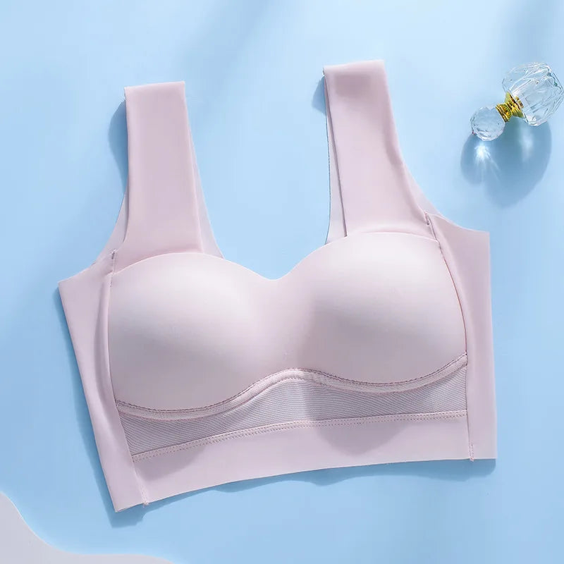Ice Silk Seamless Plus Size Sports Brah -