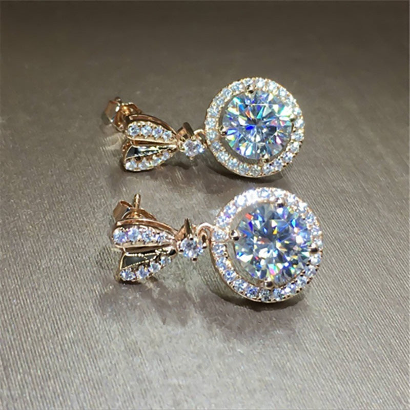 Real 14K Gold Jewelry Earring Women -