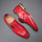 Italian Loafers for Men - Leather Slip-On Dress Shoes -