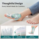 Precision Bunion Corrector with Adjustable Knob Flexible Fit Design for Daily Toe Separator & Support -