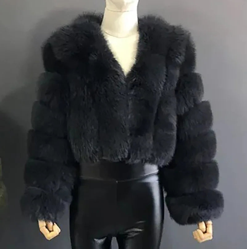 Knitted Fur Coat -