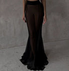 Women's Elegant Solid Blazer Skirt Set -