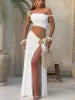 Women's Elegant Split Skirt Set -