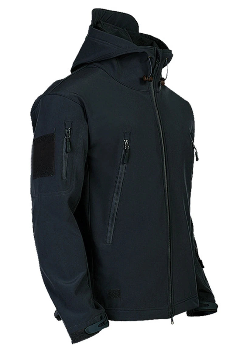 Stay prepared for any weather conditions with this tactical windproof and waterproof jacket for men. This versatile and durable jacket is perfect for outdoor activities and ensuring optimal protection from the elements. -