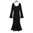 Horn Sleeve Fishtail Dress -