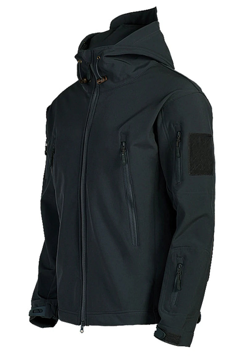 Stay prepared for any weather conditions with this tactical windproof and waterproof jacket for men. This versatile and durable jacket is perfect for outdoor activities and ensuring optimal protection from the elements. -