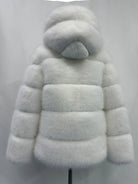 Fox Fur With Hood -