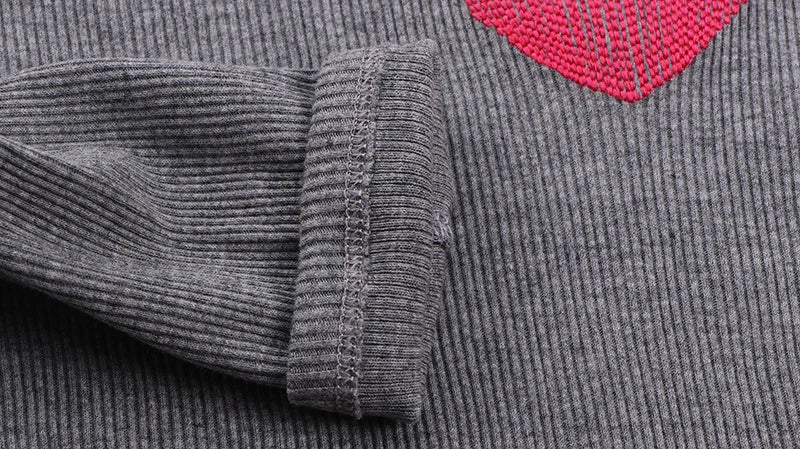 Children girls clothes boys children ribbed girl's fashion top and legging set with full sleeves kids soft autumn winter clothes -