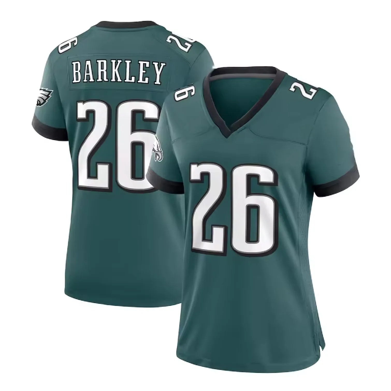 Women's Philadelphia 26 Saquon Barkley 1 Jalen Hurts 33 DeJean Football Jerseys Stitched Jerseys -