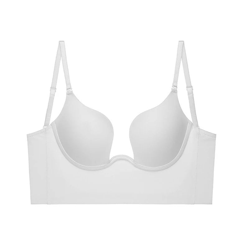 Wholesale French Style Underwire Female Small 32 34 36 38 ABC Boobs Fixed Cup Gathered U-shaped Sexy Back Push-up Lingeries Bra -