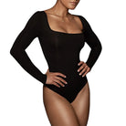 Women's Square Neck Long Sleeve Bodysuit -