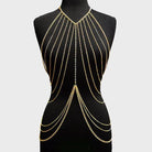Multilayer Women Body Chain Harness Female Chest Chain Shiny Sexy Accessories Fashion Waist Jewelry Body Decoration -