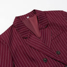 Women's Double-Breasted Striped Suit -