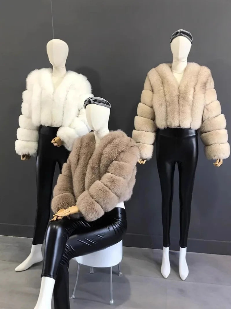 Knitted Fur Coat -