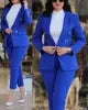 Casual Suits for Women - Slim Fit Double Breasted 2 Piece Set -