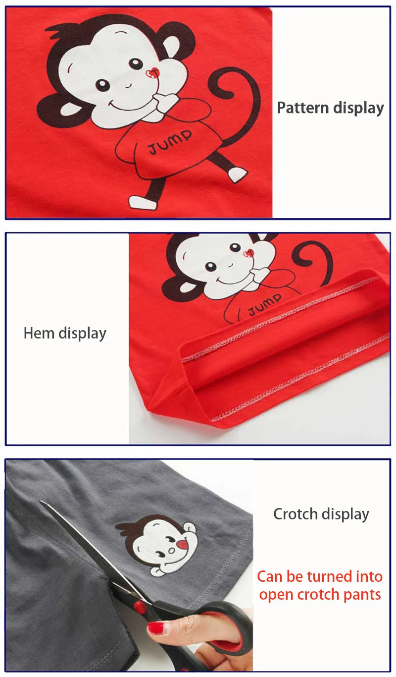 Kids Clothes Set Baby Boy/Girl T-Shirt + Shorts Summer Clothing Cotton Cartoon Casual Boys Tracksuit Children Baby Clothes Set -