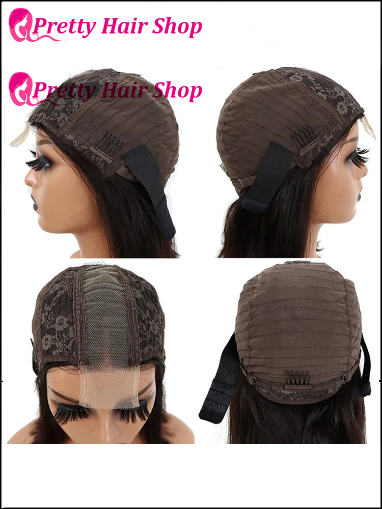 12A Double Drawn 2*6 Short Bob Wigs Brazilian Human Hair Wig -