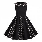 Hong Kong Style Retro Girl Western Style Polka Dot Short Sleeve Fashion Performance Costume Kids Cute Big Swing Dress European and American Summer -