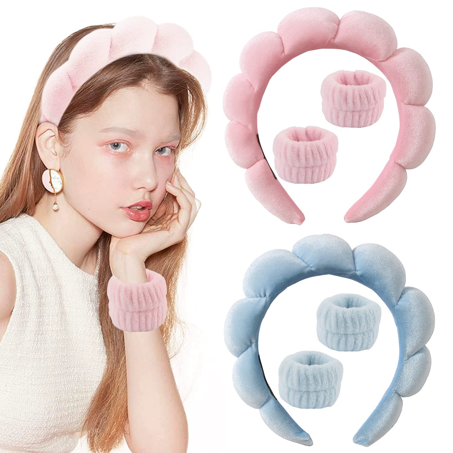 Fashionable Korean Velvet Fabric High Cranial Headband -