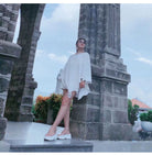 European Station 2025 Summer New Arrival Transparent Height Increasing Sandals Female Online Influencer Thick Sole Strap Platform Shoes Small Size Flats Sandals -
