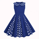 Hong Kong Style Retro Girl Western Style Polka Dot Short Sleeve Fashion Performance Costume Kids Cute Big Swing Dress European and American Summer -