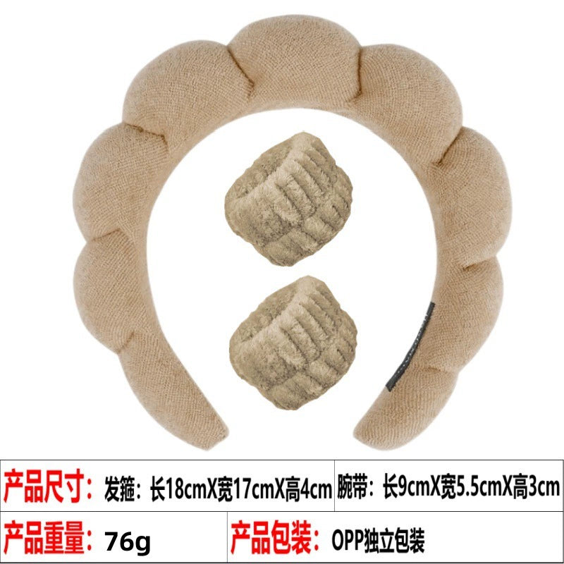 Fashionable Korean Velvet Fabric High Cranial Headband -