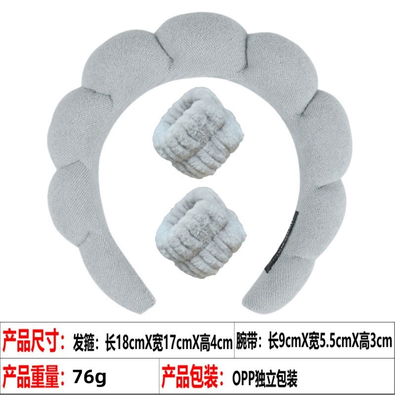 Fashionable Korean Velvet Fabric High Cranial Headband -