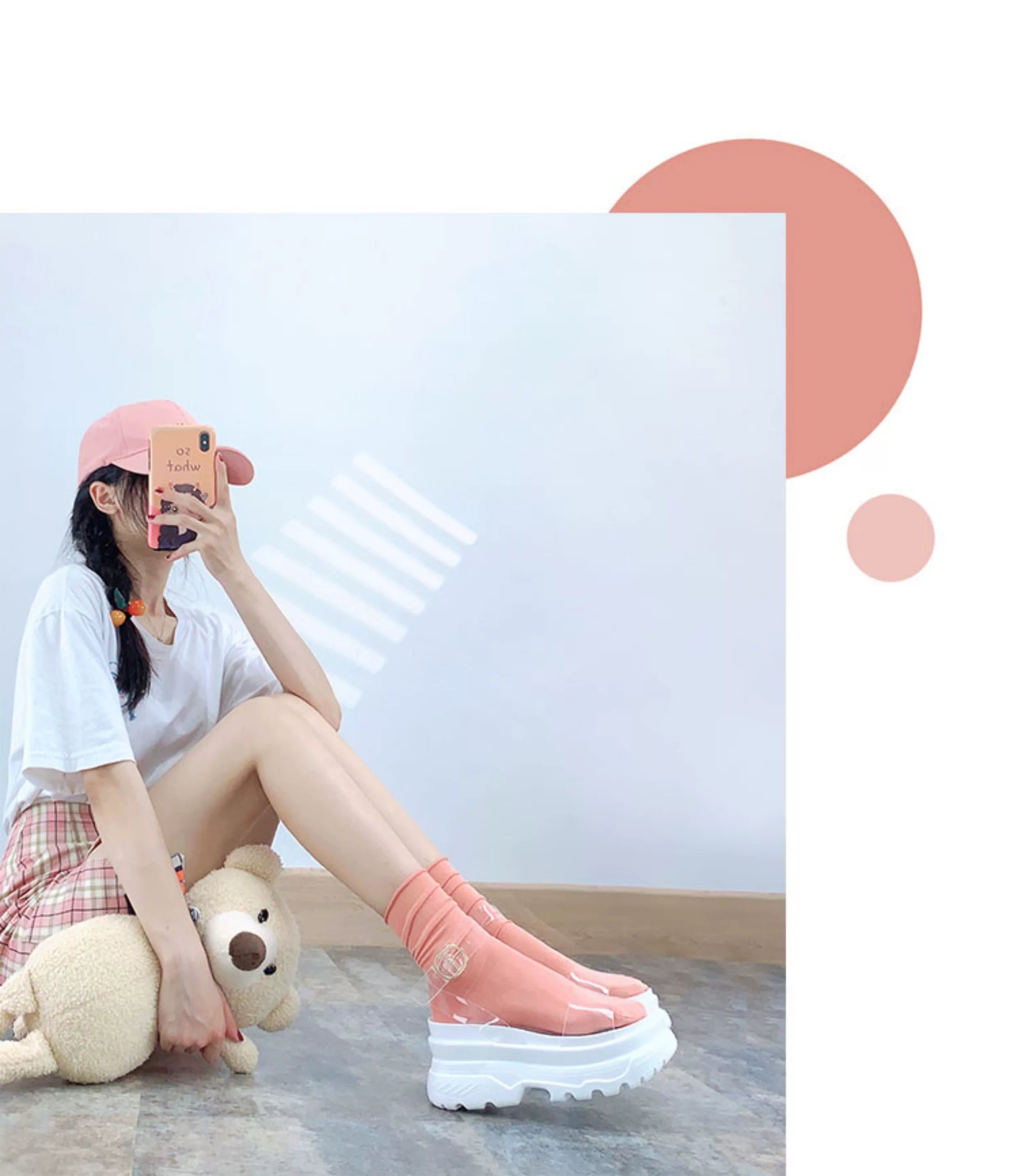 European Station 2025 Summer New Arrival Transparent Height Increasing Sandals Female Online Influencer Thick Sole Strap Platform Shoes Small Size Flats Sandals -