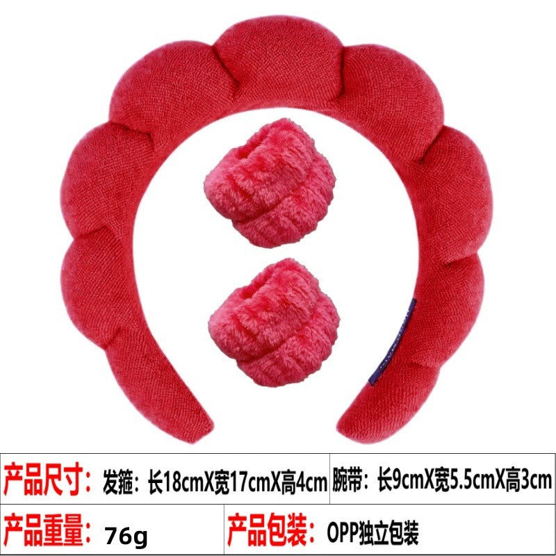 Fashionable Korean Velvet Fabric High Cranial Headband -