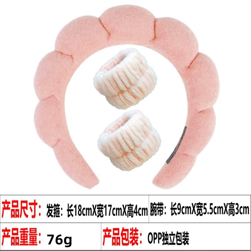 Fashionable Korean Velvet Fabric High Cranial Headband -
