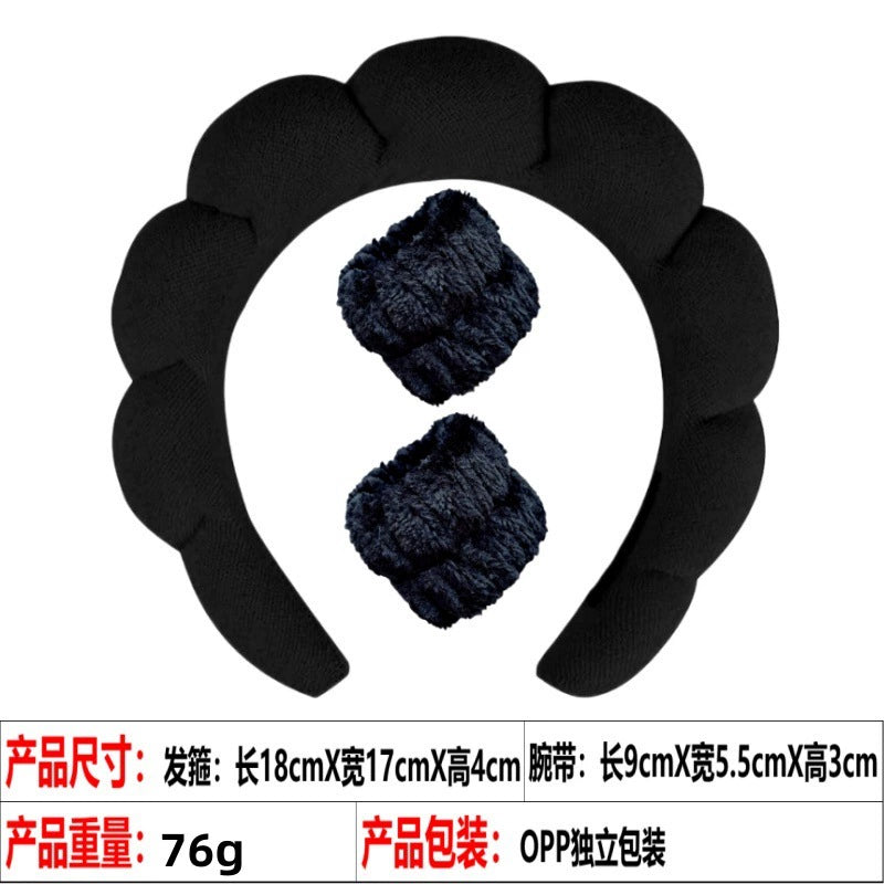 Fashionable Korean Velvet Fabric High Cranial Headband -
