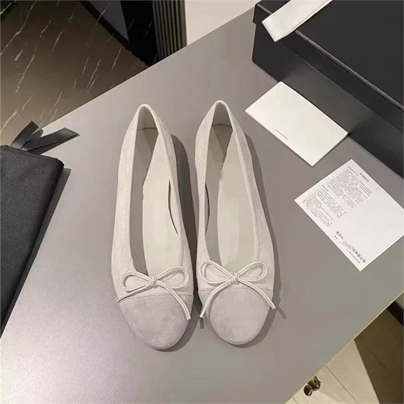 Women's Flat Shoes Knot Design -