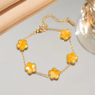 Lucky Five-Petal Flower Bracelet -