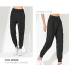 Woman Yoga Pants Loose Slim Quick-Dry Yoga Pants Pleated Hem Bound Running Fitness Capris Pockets Jogging Pants Sports pants -