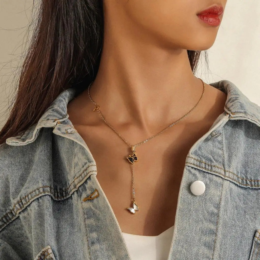 Multilayer Vintage Butterfly Necklace For Women -
