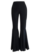 Plus-size women's trendy bell-bottomed trousers -