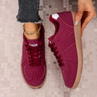 2025 Spring New Lace Up Women's Sports Shoes Plus Size Woman Sneakers Mixed Colors Female Fashion Versatile Flat Casual Sneaker -