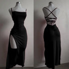 halter strap hip dress -