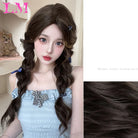 Elevate your style with this 38-inch long ombre brown, red, and blonde highlight straight lace front wig. Perfect for a chic and trendy look, this wig offers versatility and glamour for various occasions. -