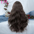Elevate your style with this 38-inch long ombre brown, red, and blonde highlight straight lace front wig. Perfect for a chic and trendy look, this wig offers versatility and glamour for various occasions. -