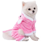 Keep your furry friend cozy and stylish with these soft, warm fleece dog jumpsuits—perfect for colder days and ensuring your pet stays comfortable! -