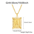 Stainless Steel Initial Letter Necklace For Women & Men -
