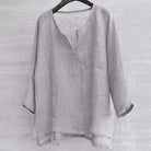 V Neck Men Shirt Long Sleeve -